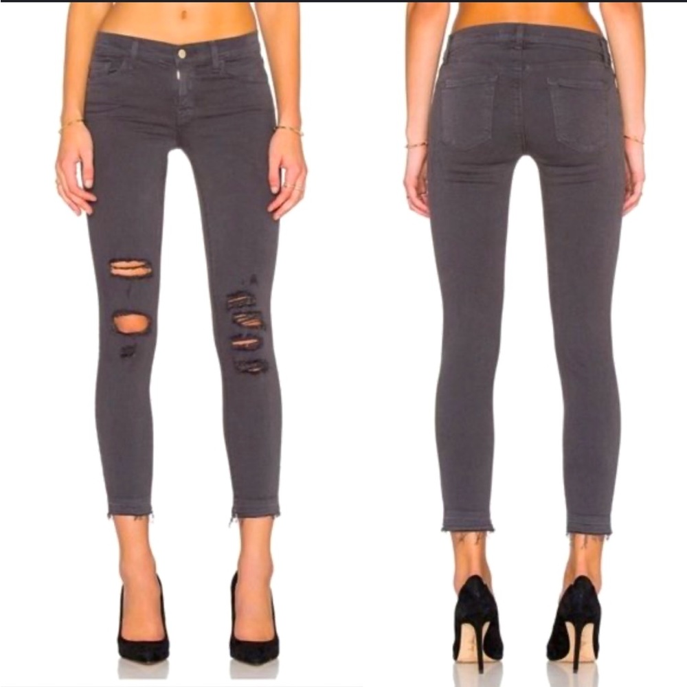 J Brand Skinny Dark Grey Jeans